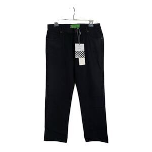 Sandrine Rose x Free People Navy French Worker Fly Button Straight Leg Jeans- 30